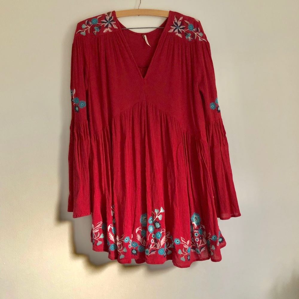 Free People Embroidered Dress